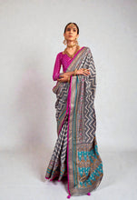 Pure Silk Patola Saree Traditional Indian Wedding Wear Intricate Ikkat Pattern with Luxurious Patola Silk AB-6