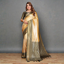 Premium Pure Banarasi Tissue Silk Sarees With All Over Weaving Butties VE-14