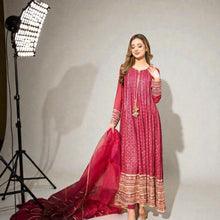 New Designer Party Wear Gown with Pant & Dupatta Set Ready-to-Wear Ethnic 3-Piece Suite for Women ZB-12