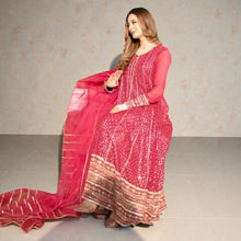 New Designer Party Wear Gown with Pant & Dupatta Set Ready-to-Wear Ethnic 3-Piece Suite for Women ZB-12