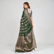 Designer Soft Organza Silk Saree  Banarasi Style Weaving with Shimmer Finish Superior Quality Party Wear Saree VE-13