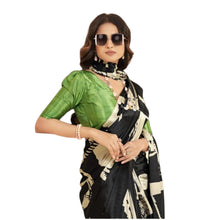 Premium Malai Crepe Digital Floral Printed Design Soft Silk Saree for Women AB-8