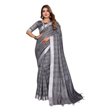 Superior Soft Linen by Linen Chex Saree Rich All-Over Weaving Work Traditional Indian Saree VE-11