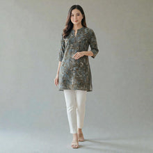 New Lightweight Floral/Solid Designer Ethnic Wear Tunic RM-6