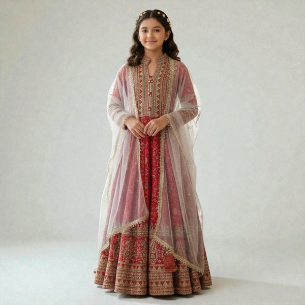 New Designer Heavy Flare Party Wear Anarkali Style Gown Dupatta Set OC-1