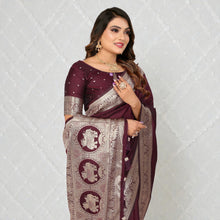 Soft Summer Silk Banarasi Saree Easy-to-Drape Lightweight Designer Saree with Rich Pallu VE-