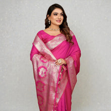 Soft Summer Silk Banarasi Saree Easy-to-Drape Lightweight Designer Saree with Rich Pallu VE-