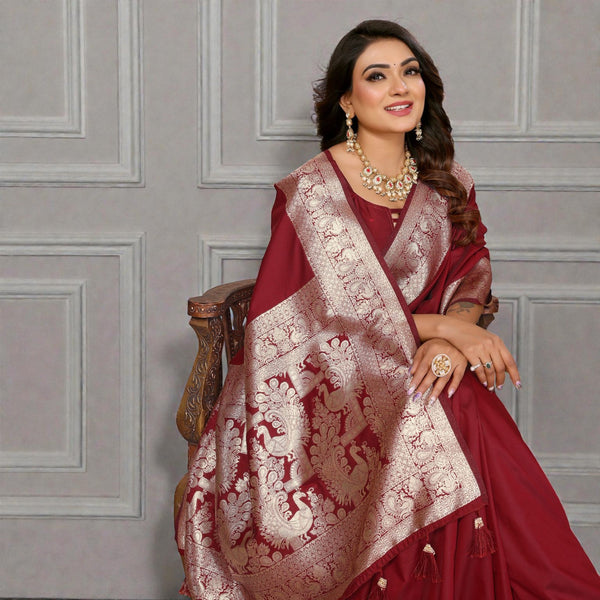 Premium Banarasi Silk Traditional Festive Wear Saree for Day Weddings VE-5