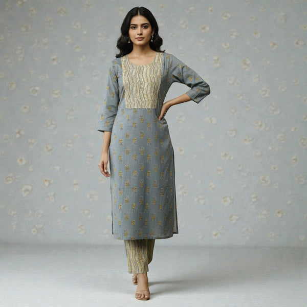 Pure Cotton Kurti Pant With One Side Pocket Stylish Casual Ethnic Wear for Women RM-11