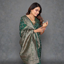 Pure Handmade Bandhej Silk Saree Original Rajasthani Bandhani with Zari Weaving Butta Rich Pallu & Big Broad Border Luxury Traditional Wedding Wear VE-14