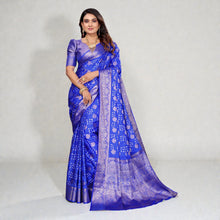 Pure Handmade Bandhej Silk Saree Original Rajasthani Bandhani with Zari Weaving Butta Rich Pallu & Big Broad Border Luxury Traditional Wedding Wear VE-14