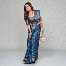 Pure Handmade Bandhej Silk Saree Original Rajasthani Bandhani with Zari Weaving Butta Rich Pallu & Big Broad Border Luxury Traditional Wedding Wear VE-14