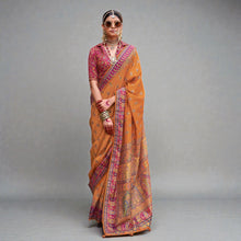 Premium Silk Blend Saree for Women Elegant Rich Zari Border & Woven Butti Work Traditional Wedding & Festive Wear AB-19