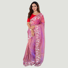 Kaurvaki's Royal Gabanna Silk Saree for Women Dual-Tone Shiny Finish Rich Zari Weaving & Multithread Embroidery TS-10