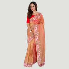 Kaurvaki's Royal Gabanna Silk Saree for Women Dual-Tone Shiny Finish Rich Zari Weaving & Multithread Embroidery TS-10