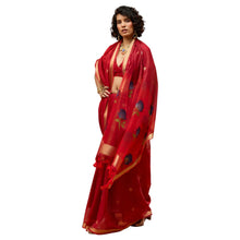 Women's Everyday Traditional Ethnic Wear Spun Cotton Handloom Saree AB-40