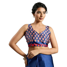 Pure Ajrakh Satin Traditional Block Print Ethnic Wear Saree for Women AB-41-2