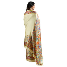 Pure Ajrakh Modal Satin Saree With Stylish blouse in Traditional Earthy Motifs AB-58