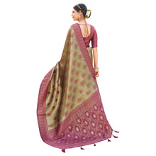 Royal Soft Banarasi Silk Saree with Intricate Zari Weaving & Elegant Floral Pallu B-1