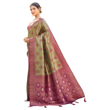 Royal Soft Banarasi Silk Saree with Intricate Zari Weaving & Elegant Floral Pallu B-1