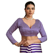 Pure Ajrakh Hand-Block Printed Modal Satin Fabric – Traditional Earthy Motifs Saree For Woman AB-66