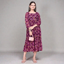 Soft Georgette Long Maxi Dress and Perfect for Vacations, Baby Showers & Evening Brunches RM-5