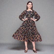 Soft Georgette Long Maxi Dress and Perfect for Vacations, Baby Showers & Evening Brunches RM-5