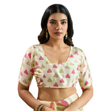 Pure Ajrakh Hand-Printed Modal Satin Fabric Traditional Earthy Motifs & Silky Drape Saree AB-62