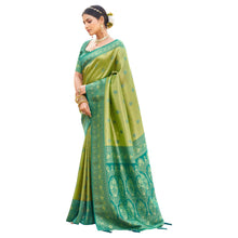 Royal Soft Banarasi Silk Saree with Intricate Zari Weaving & Elegant Floral Pallu B-1