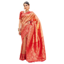 Royal Soft Banarasi Silk Saree with Intricate Zari Weaving & Elegant Floral Pallu B-1