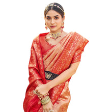 Royal Soft Banarasi Silk Saree with Intricate Zari Weaving & Elegant Floral Pallu B-1