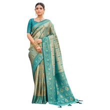 Royal Soft Banarasi Silk Saree with Intricate Zari Weaving & Elegant Floral Pallu B-1