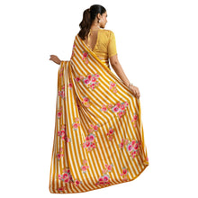 Pure Ajrakh Hand-Block Printed Modal Satin Fabric – Traditional Earthy Motifs Saree For Woman AB-66