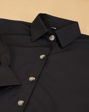 Women’s Premium Crepe Shirt with Statement Balloon Sleeves | Solid Stylish Top for Girls