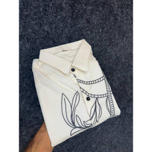 MEN'S EXCLUSIVE  LINEN FABRIC  POSITION PRINT FULLSLEEV DESINER SHIRT VLT1