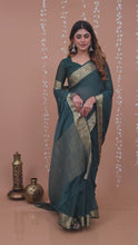 Elegant Fab-Soft Chinon Saree for Women | Premium Fluid Drape Saree with Running Blouse